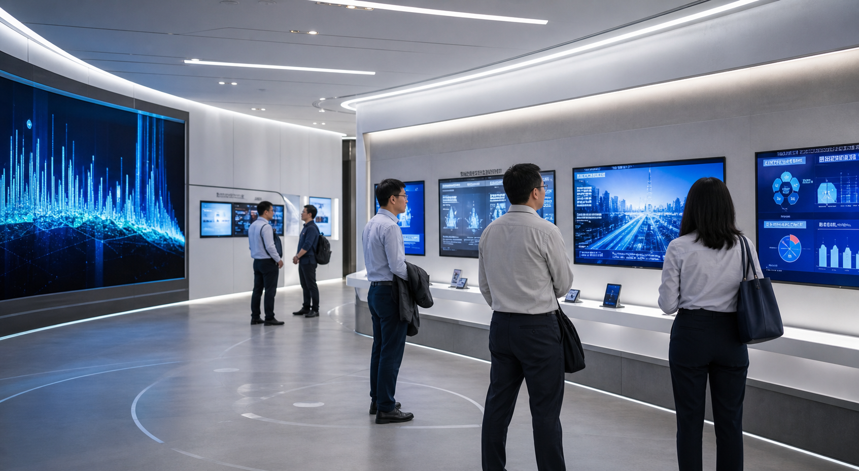 企业展厅数字展示场景